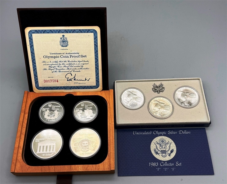 (2) Silver Olympic Coin Sets
