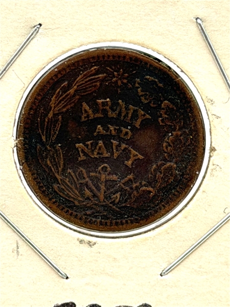 1860-1870 Civil War Token Army Navy