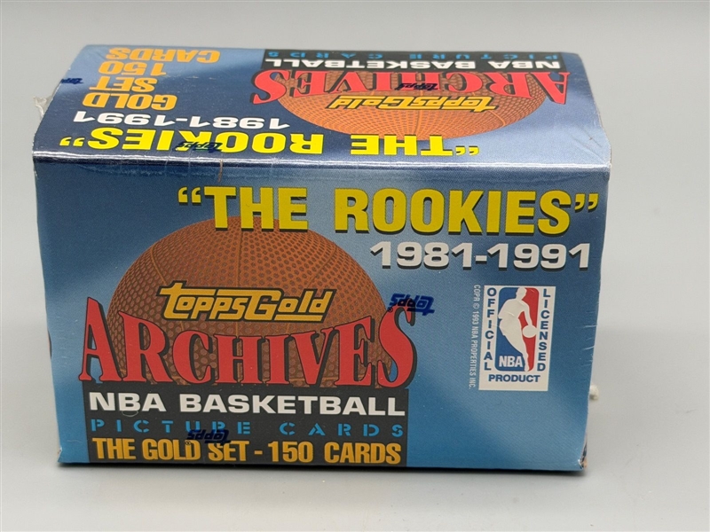 1981-1991 Topps Gold Archives Basketball The Rookies Factory Sealed Box
