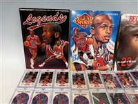 Large Group of Michael Jordan Memorabilia Including (50) Cards, Magazines, Cologne