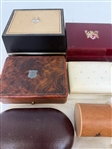 Group of Vintage Jewelry Boxes: Celluloid, Elgin, Bulova, Others