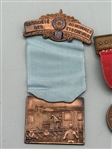 (3) US, British Medals: American Legion, Campaign, Hancock