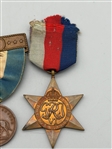 (3) US, British Medals: American Legion, Campaign, Hancock