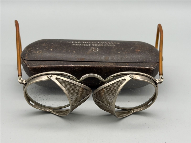 Vintage AO Safety Glasses With Case