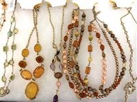 (12) Trifari Jewelry on Card: Earrings, Brooch, Necklaces