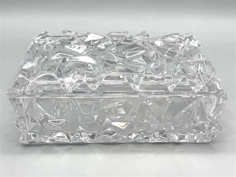 Tiffany and Co. Rock Cut Crystal Dresser Box