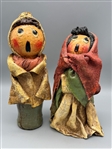Vintage Paper Mache Singing Carolers