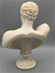 Hermes of Praxiteles Alabaster Bust Signed Knossos