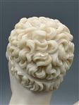 Hermes of Praxiteles Alabaster Bust Signed Knossos