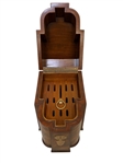 Maitland Smith Mahogany and Brass Knife/Cutlery Box