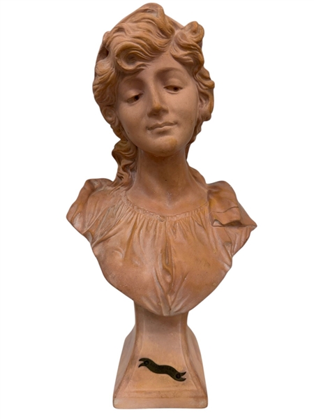 Bohemian Girl Terra Cotta Portrait Bust After Joseph Le Guluche
