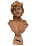 Bohemian Girl Terra Cotta Portrait Bust After Joseph Le Guluche