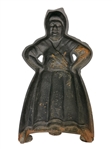 (2) Cast Iron Door Stops, (1) Note Hanger Black Americana