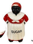 (4) Black Americana Canister Set