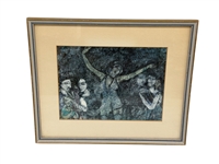 Batik Artwork Framed Signed Craver