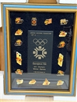 Limited Edition Sarajevo 1984 Olympic Pin Framed Set Original Box