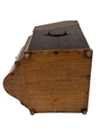 Vintage Mahogany Cutlery Box With Brass Mounts