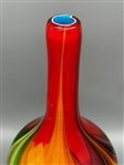 Hand Blown Artisan Cased Glass Vase