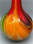 Hand Blown Artisan Cased Glass Vase