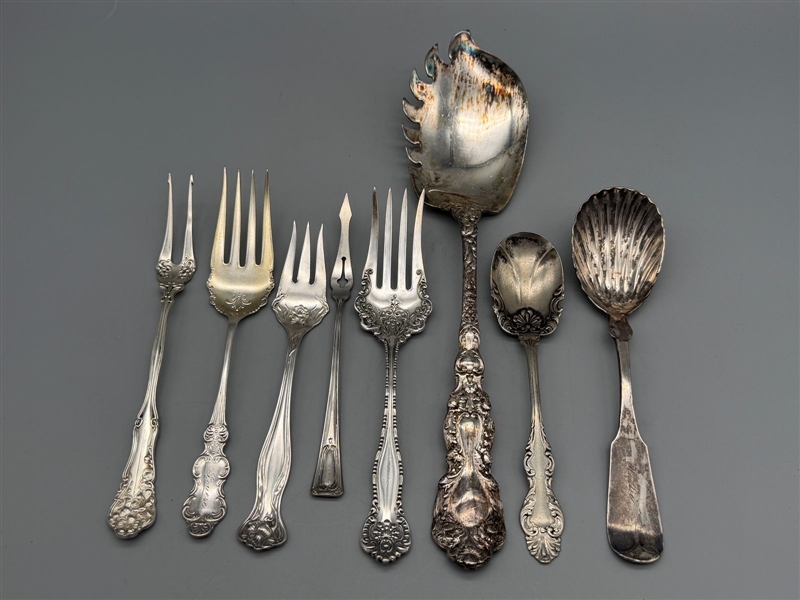 Group of Silver Plate Special Flatware Pieces