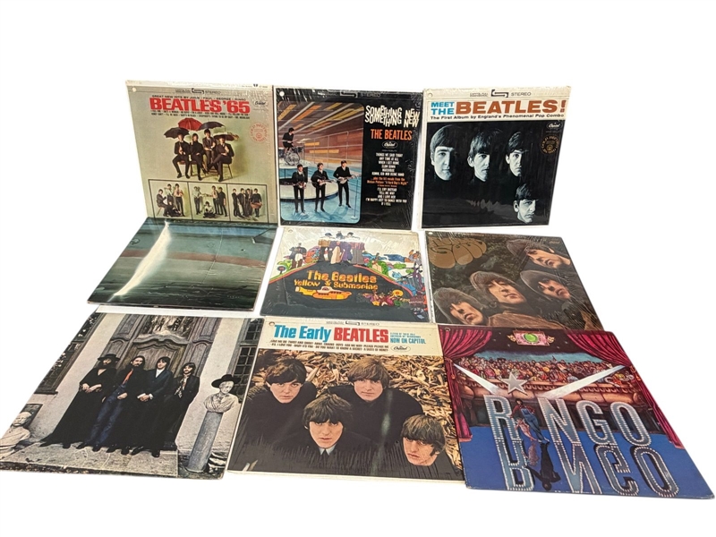 (9) Promotional Beatles Albums; (6) New in Cellophane