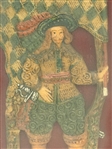 European Wax Sculpture Gentleman Framed