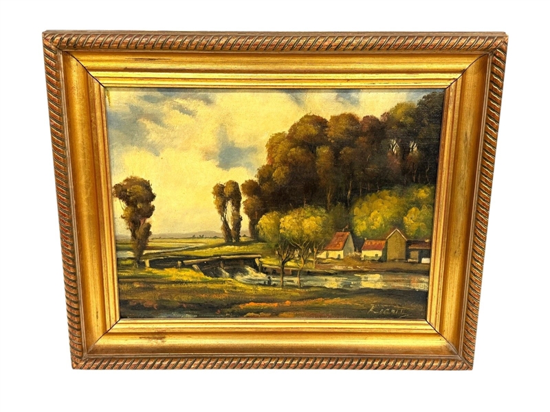 Landscape Oil on Canvas Signed Lower Right