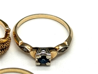 (3) 14k Gold Rings