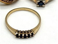 (3) 14k Gold Rings