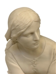 Parian Ware Joan of Arc Sculpture 