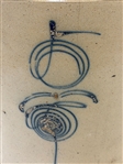 2 Gallon Bee Sting Salt Glaze Crock Cobalt Decoration