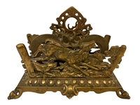 (2) Brass Letter/Napkin Holders