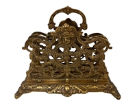 (2) Brass Letter/Napkin Holders