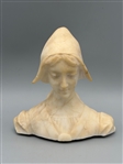 Alabaster Dutch Head Sculpture