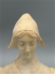 Alabaster Dutch Head Sculpture