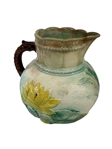 (4) Majolica Pitchers