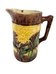 (4) Majolica Pitchers