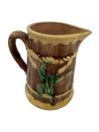 (4) Majolica Pitchers