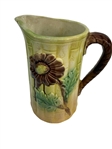(4) Majolica Pitchers