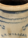 R.T. Williams 1890's 2 Gallon Stoneware Crock