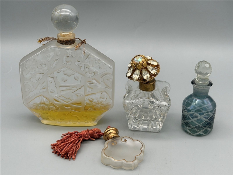 (4) Vintage Perfume Bottles