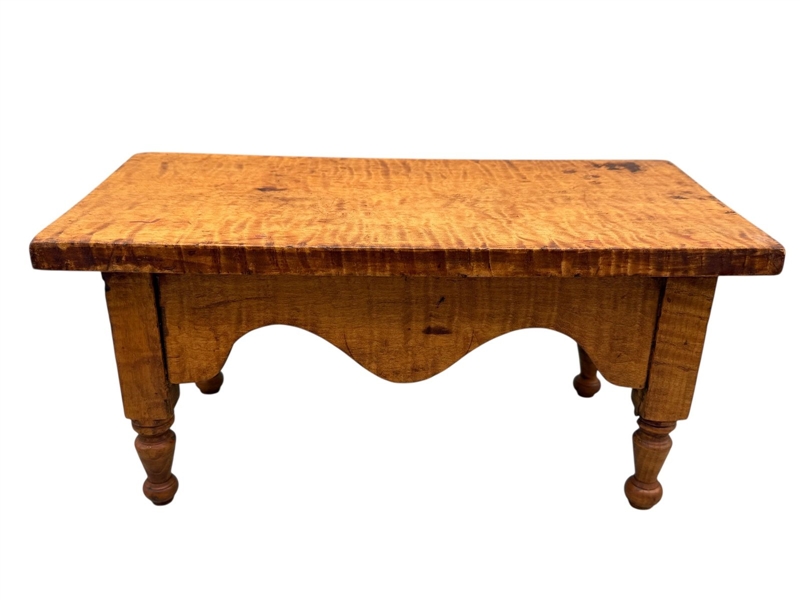 Tiger Maple Small Foot Stool