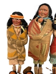 (9) Group of Native American Skookum Dolls