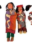 (9) Group of Native American Skookum Dolls