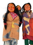 (9) Group of Native American Skookum Dolls