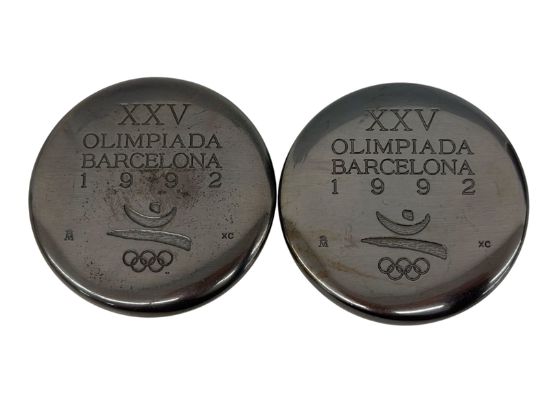 (2) Barcelona 1992 Olympics Participation Medals