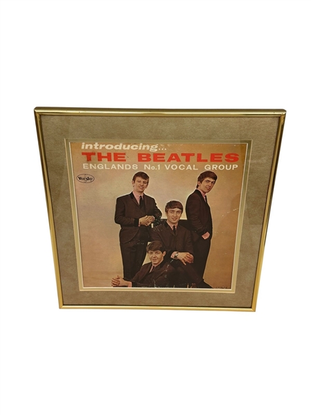 Framed Beatles Album "Introducing The Beatles"