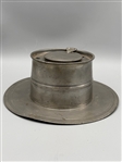 1824 Loggerhead Ship's Pewter Inkwell