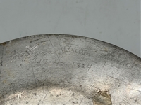 1824 Loggerhead Ship's Pewter Inkwell