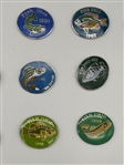 Complete Run of Fish Ohio Pins From 1980-2014